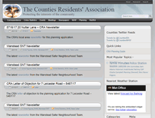 Tablet Screenshot of countiesresidentsassociation.org.uk